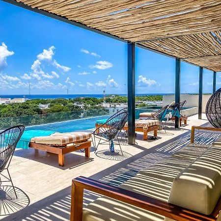 Big Studio At Kaab By The Beach With Roof Top Pool, Sauna And Jacuzzi Near Paseo Del Carmen Mall Playa del Carmen Exterior photo